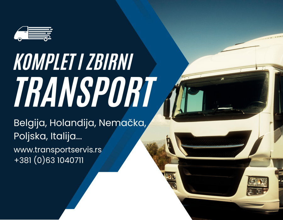 Transport robe Belgija, Holandija, Nemačka, Italija, Poljska